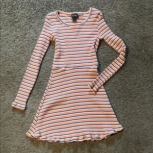 Art Class Striped Pink and Blue Casual Dress